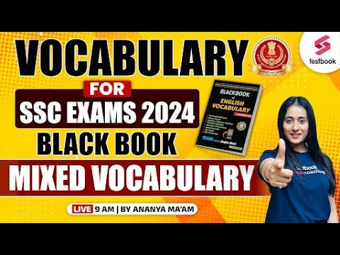 SSC 2024 | Black Book Vocabulary | 5000 Vocabulary PYQs English Classes by Ananya Ma'am