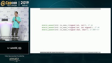 v.~uint32_t(); - Matthis Kruse - CppCon 2019