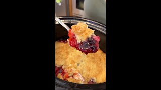 Incredible fruit cobbler (in a crockpot)