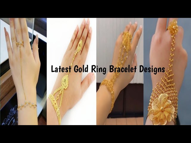 Buy 22Kt Slender Gold Italian Finger Ring Bracelet 71VB2727 Online from  Vaibhav Jewellers