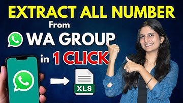 Export WhatsApp Contact to Excel in a Click [English]