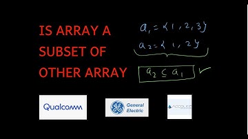 Find whether an array is subset of another array || Love babbar DSA sheet