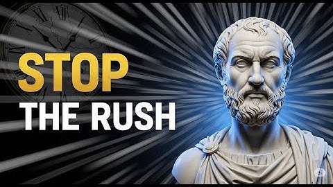 How to Escape the "Busyness Trap": A Stoic Guide to Slowing Down & Preventing Burnout