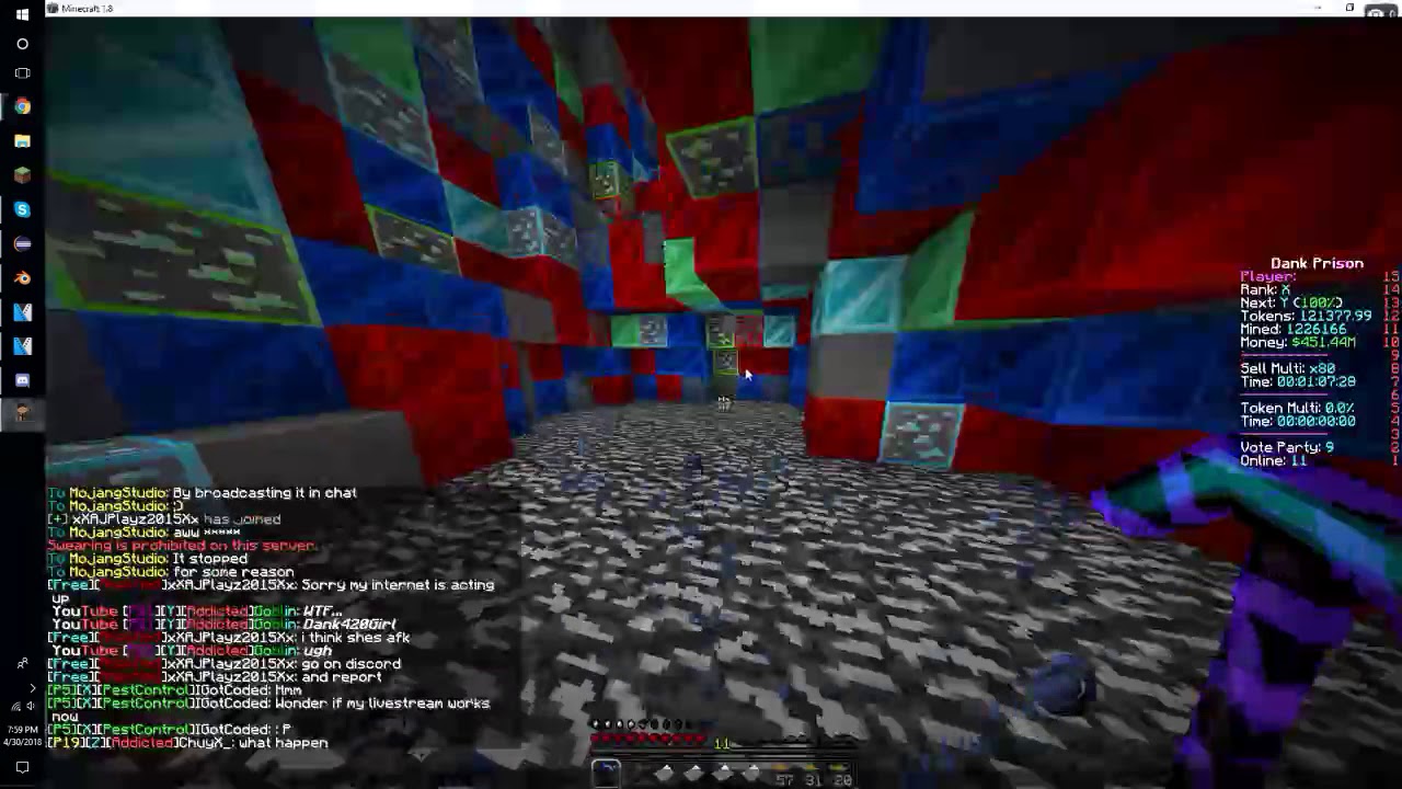 Playing DankPrison! (Ranking Up) | Minecraft Prison #1