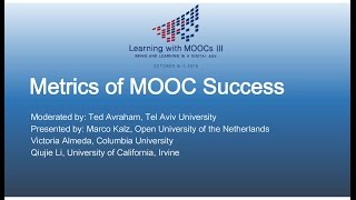 Metrics of MOOC Success
