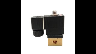 1/8'' 1/4'' G NPT 6014 A NBR FKM 3 Way Normally Closed Burkert Type Brass Solenoid Valve 220V 24V