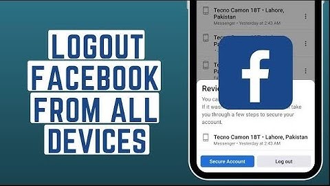 How to Logout Facebook From All Devices in 2023 | Sign Out Facebook From All Other Devices