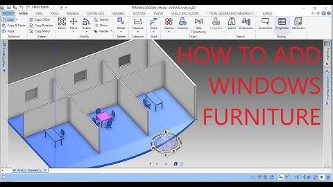 [E3D 2.1]_HOW TO ADD STANDARD WINDOW FURNITURE