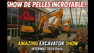 Show De Pelle Sany À Intermat 2024 Paris France