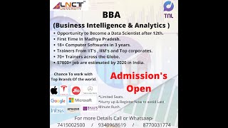 LNCT University BBA Business Intelligence & Analytics