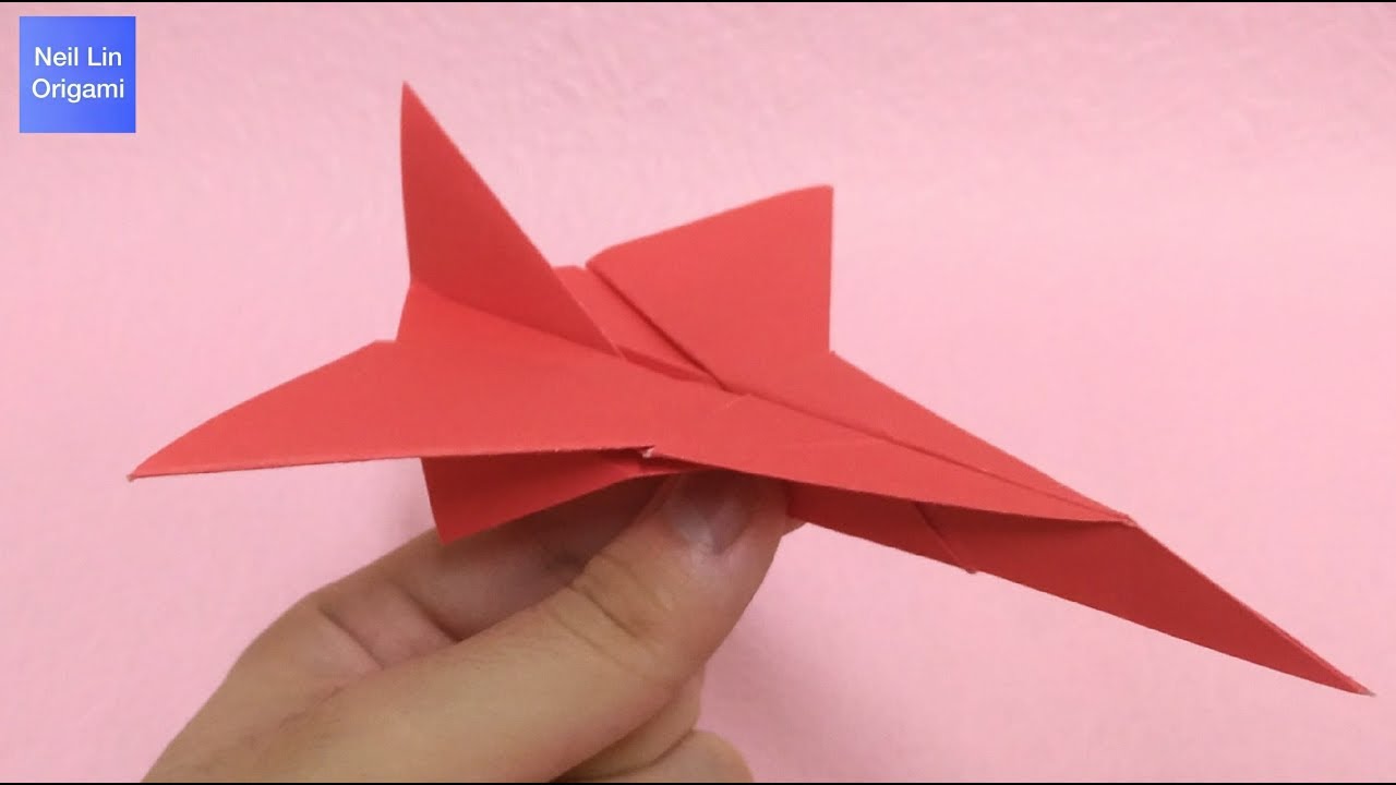 Easy Origami Fighter Tutorial - How To Make a Paper Airplane