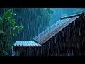 No Ads Rain Sounds for Sleeping – Intense Rain On the Tin Roof to Calm Overthinking & Sleep Fast
