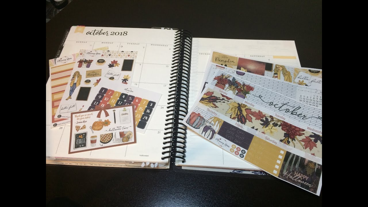 October 2018 Monthly Plan With Me ft. Planning Roses