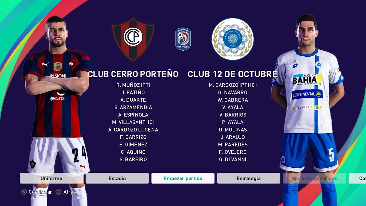 Cerro Porteño Vs 12 De Octubre
