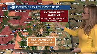 Highs near 90 degrees today, then record heat ahead