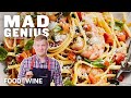 Justin Chapple Makes Linguine and Shrimp with Sauce Vierge | Mad Genius | Food &amp; Wine