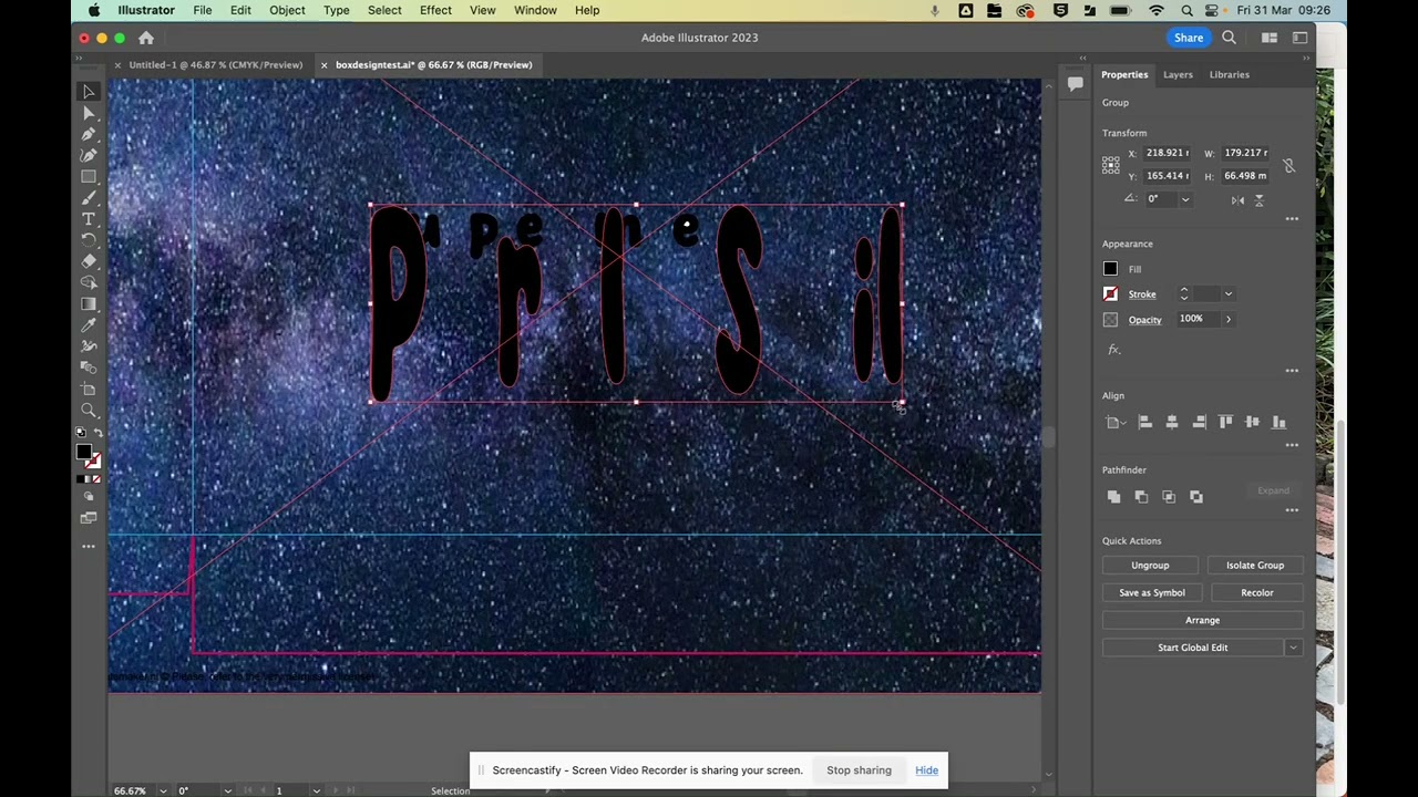 How to create box graphics on Illustrator