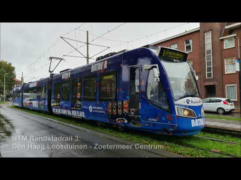 HTM RandstadRail 3: Den Haag Loosduinen - Zoetermeer Centrum | Herfst | Regen | 2021
