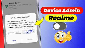 Device Admin Apps In Realme | Device Admin Apps Android Realme Mobile