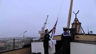 HMS Victory Sunset Ceremony