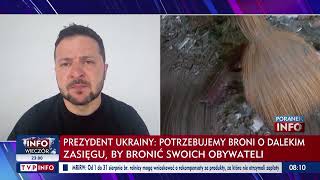 Zełenski Potrzebujemy Środków Do Zniszczenia Terrorystów