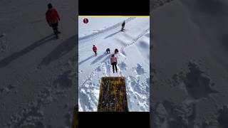 Never do this in snowy areas.