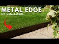Diy metal lawn edging installation  core edge