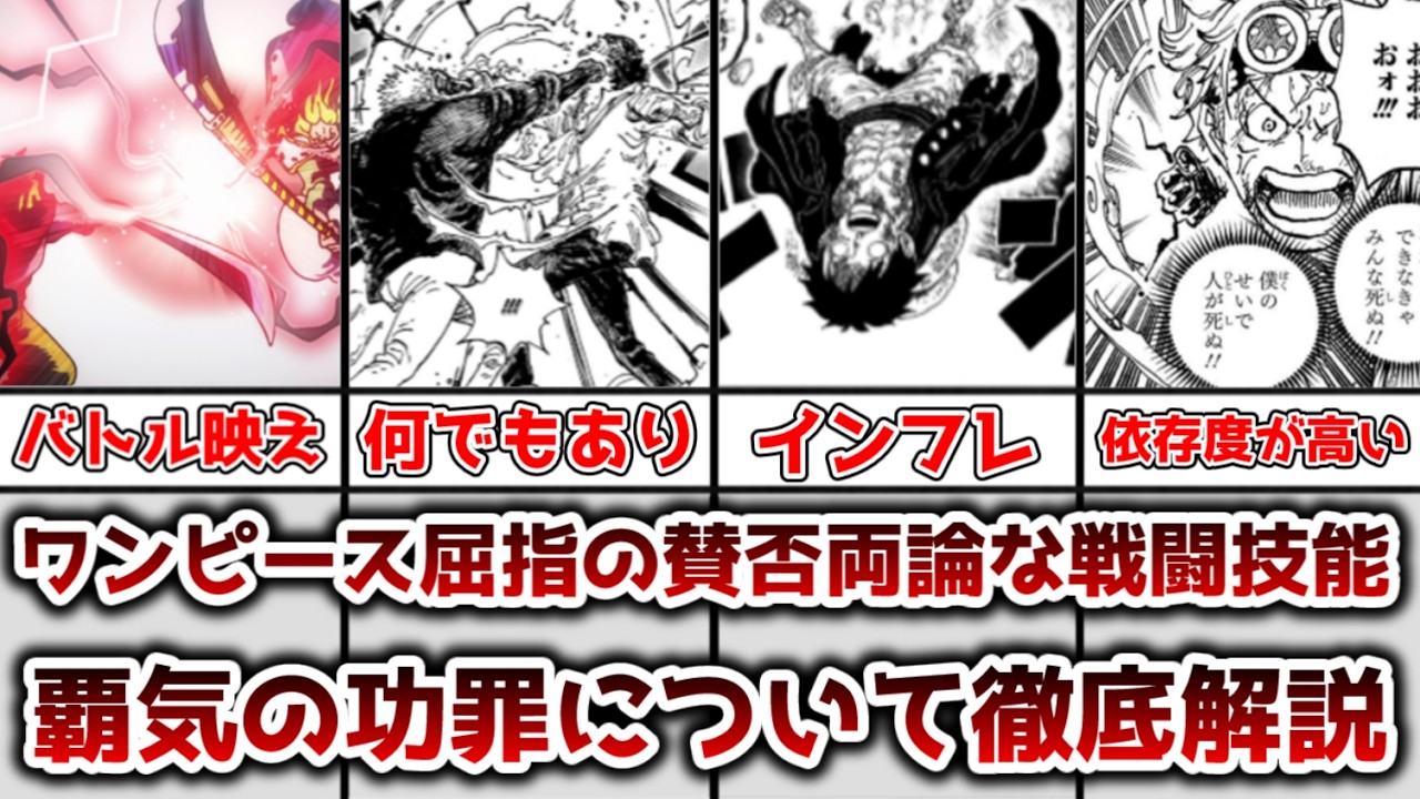 【ゆっくり解説】ワンピース屈指の賛否両論の戦闘技能 覇気の功罪について徹底考察、解説【ONE PIECE（ワンピース）】