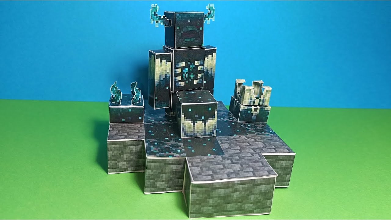 Challenge Yourself with DIY Minecraft Papercraft - Build Your Own Warden  and Survive the Deep Dark! 