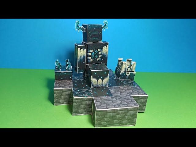 Pixel Papercraft - Deep Dark Diorama