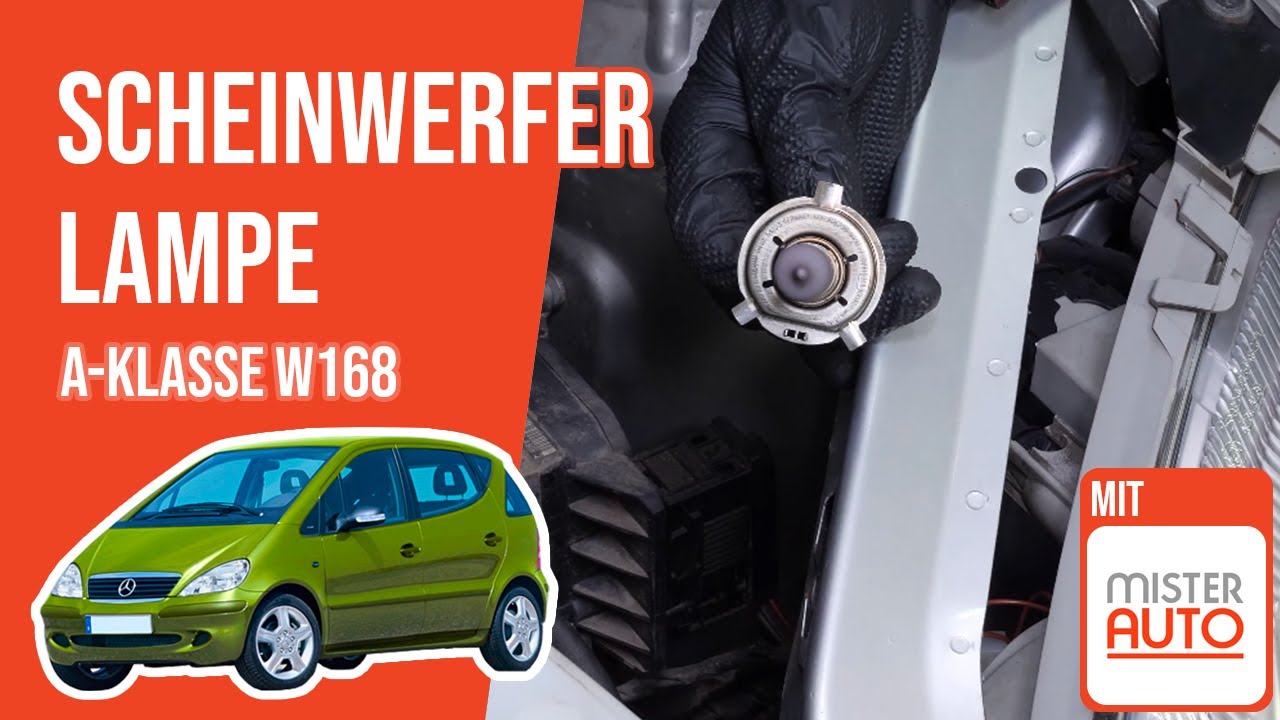 Mercedes A Klasse W168 Abblendlicht Welche Birne Wie A-Klasse W168 Scheinwerfer Lampe wechseln 💡 - YouTube