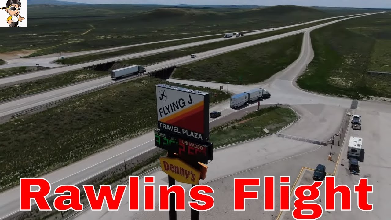 Drone Flight Over Flyin J In Rawlins Wyoming YouTube
