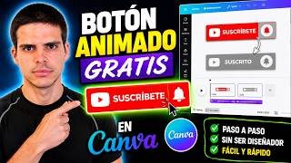 Cómo CREAR un BOTÓN de SUSCRIBIRSE Animado GRATIS (Canva + CapCut).