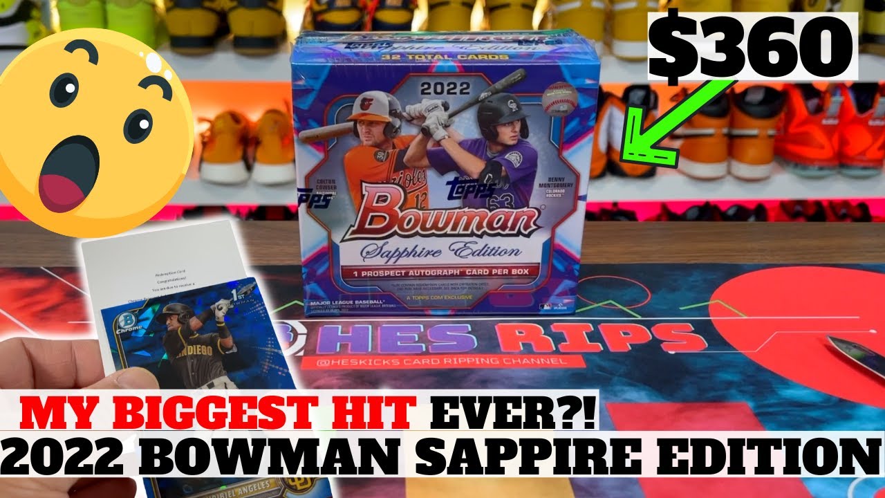 Unboxing the Epic 2022 Bowman Baseball Sapphire Edition!