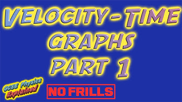 Velocity-time graphs PART 1 - NO FRILLS (SP1d)