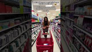 Putting a pregnancy test in the cart to get husband reaction #funnycouple #prank #fyp #pregnancytest