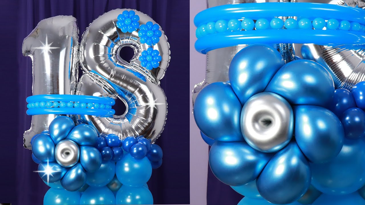 balloon decoration ideas ✨ balloon garland tutorial - birthday decoration  ideas at home - graduation - YouTube