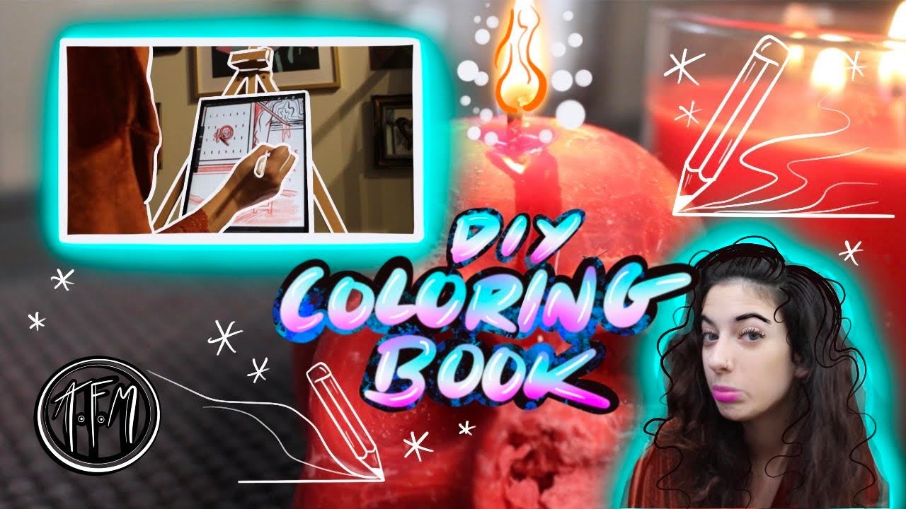 MAKING A COMIC COLORING BOOK 🎨💅 (1-4 pages) | Kat Kenway