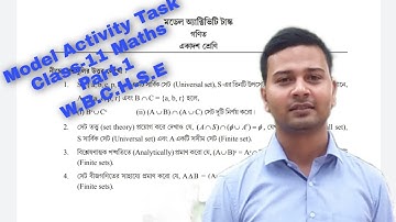 #Model Activity Task Class-11 Maths,#W.B.C.H.S.E,#Part-1,#মডেল অ্যাকটিভিটি টাস্ক ক্লাস-১১ গণিত