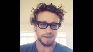 Simon Baker thanking The Mentalist fans via the official Instagram account after 7x13