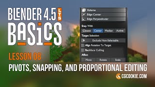 Pivots, Snapping, and Proportional Editing in Blender - BLENDER 4.5 BASICS (part 8)
