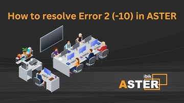 ASTER Error 2 (-10) Solution