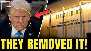 Trump FURIOUS as Kennedy Center TARP REMOVED after his NAME REMOVED
