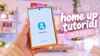 Samsung Home Up Tutorial ✨ | Customize Home Screen, Task Changer & Gestures on Z Fold 8 💜