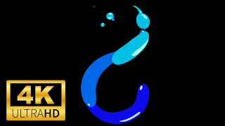 Free VJ Loop 4K - Magic Ink Blue Liquid