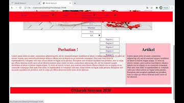 Example of a simple website with a dropdown menu / Website Sederhana dengan menu dropdown Html & Css