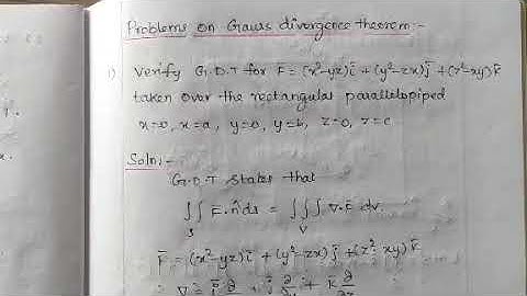 Gauss divergence theorem