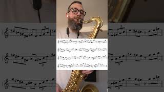 Working on jazz vocabulary in the context of a major scale sequence 🎷🎶  #saxophone #improvisation