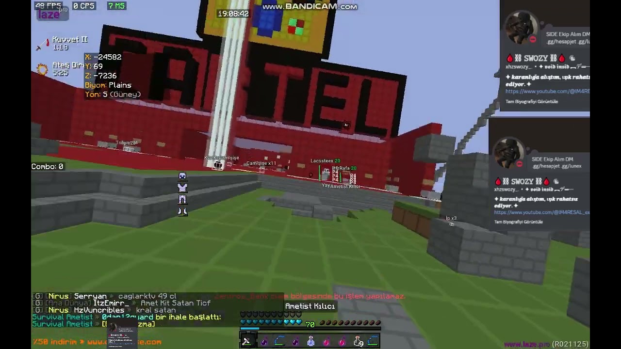 Craftrise Survival Ametist Laze Pro İle Adam Sevmece mucks