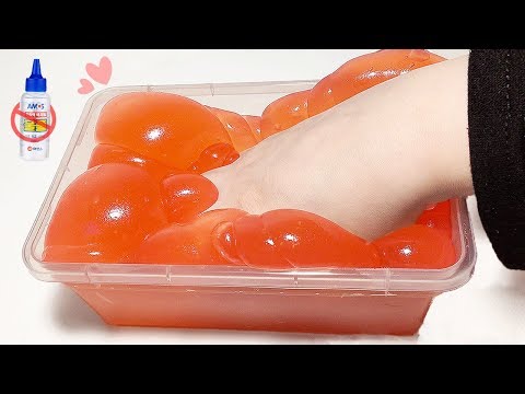엄청나게 찰방찰방한 <strong>곤약</strong> <strong>젤리</strong> 지글리 슬라임 <strong>만들기</strong>💧 / NO 물풀 슬라임